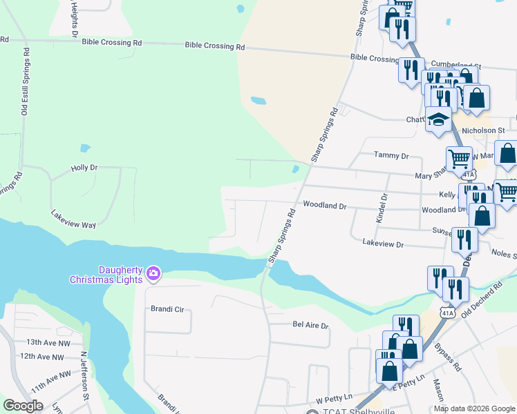 map of restaurants, bars, coffee shops, grocery stores, and more near 171 Chattin Street in Winchester