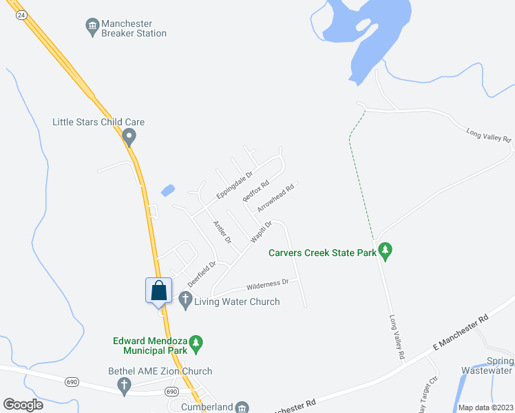 map of restaurants, bars, coffee shops, grocery stores, and more near 3303 Arrowhead Road in Spring Lake