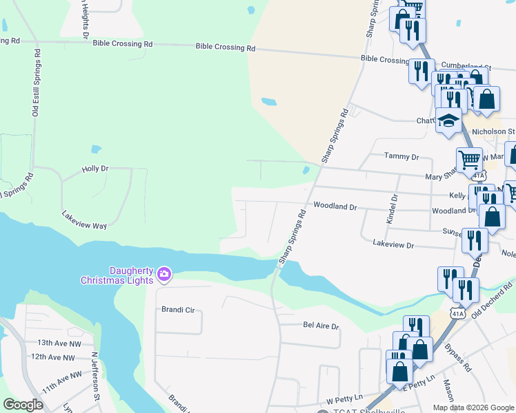 map of restaurants, bars, coffee shops, grocery stores, and more near 171 Chattin Street in Winchester