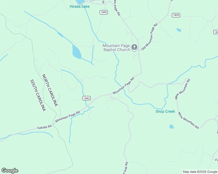 map of restaurants, bars, coffee shops, grocery stores, and more near 2304 Mountain Page Road in Saluda