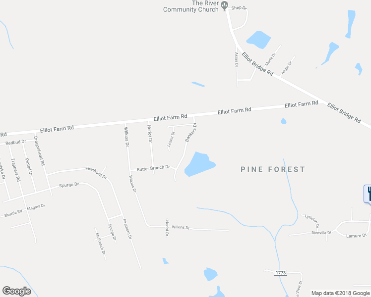 map of restaurants, bars, coffee shops, grocery stores, and more near 7824 Bankers Drive in Fayetteville