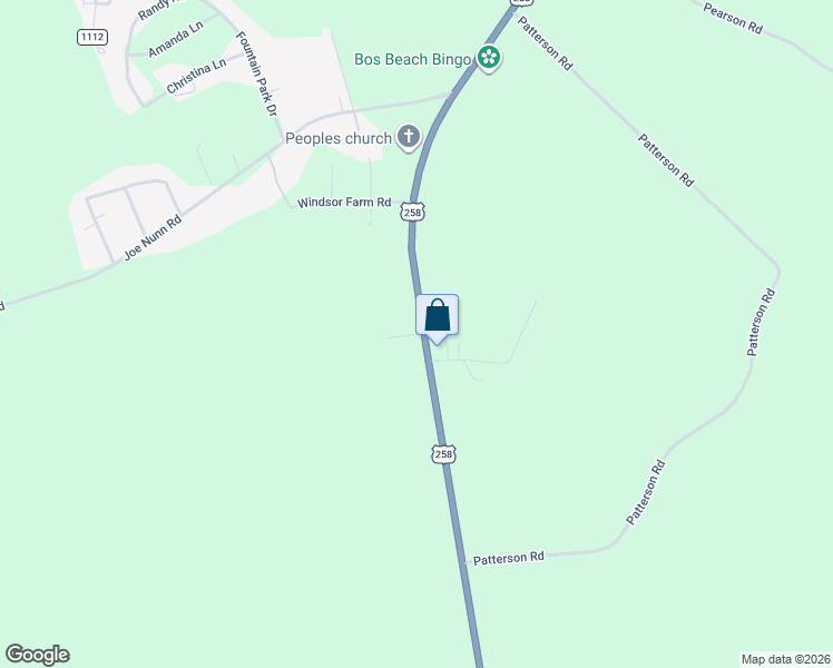 map of restaurants, bars, coffee shops, grocery stores, and more near 107/109 Baileys Park Lane in Kinston
