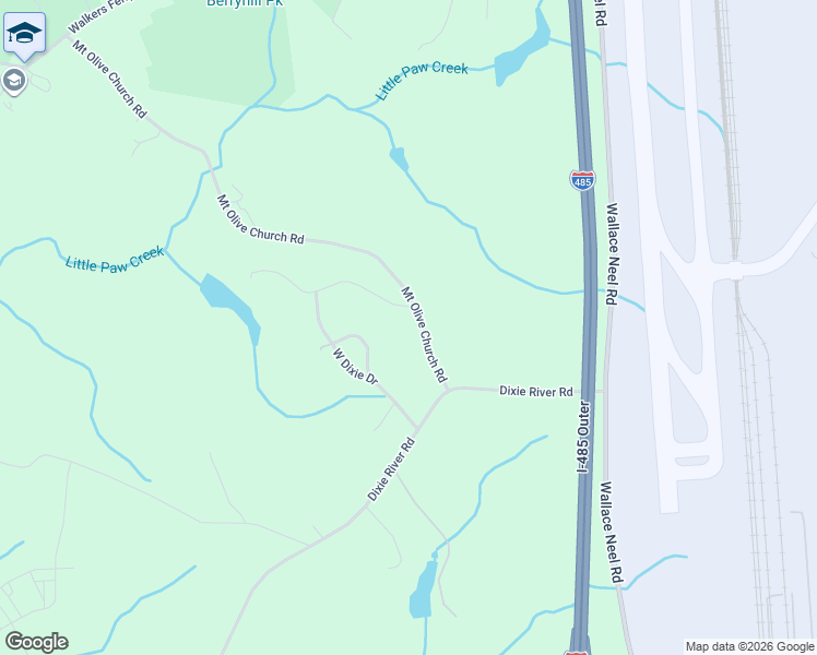 map of restaurants, bars, coffee shops, grocery stores, and more near 5538 Mount Olive Church Road in Charlotte