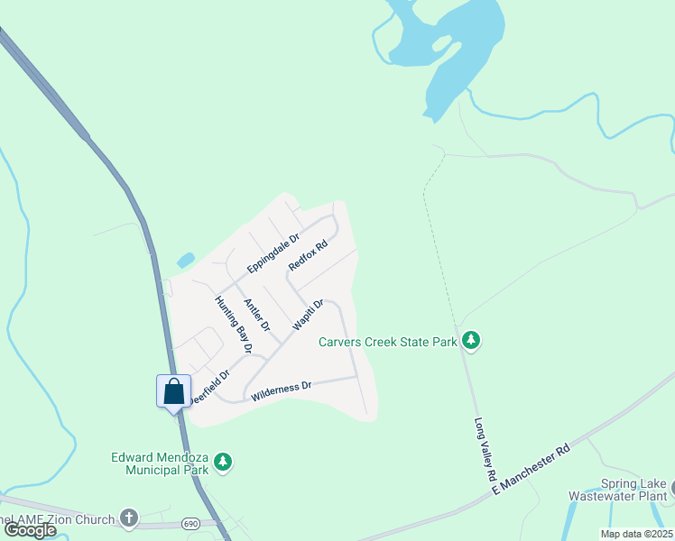map of restaurants, bars, coffee shops, grocery stores, and more near 3316 Arrowhead Road in Spring Lake