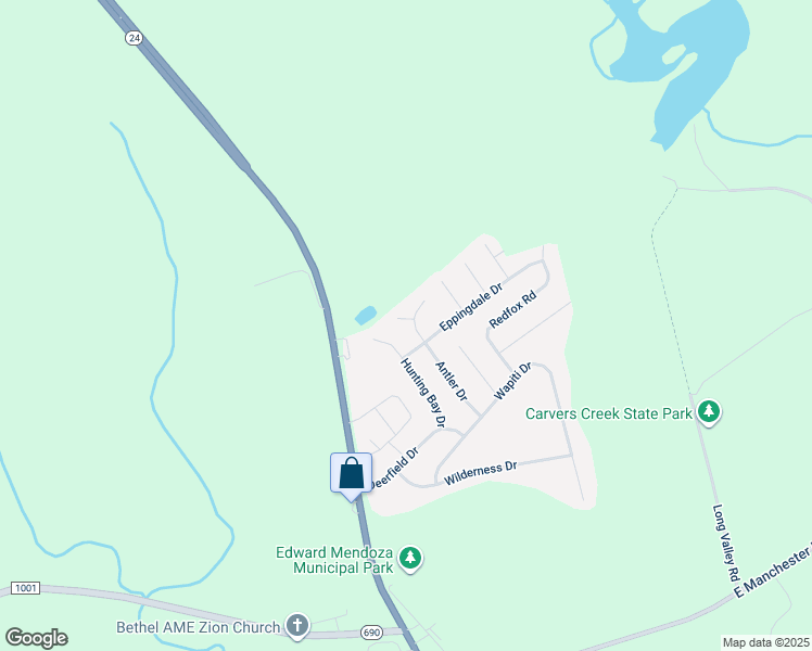 map of restaurants, bars, coffee shops, grocery stores, and more near 101 Greeley Circle in Spring Lake