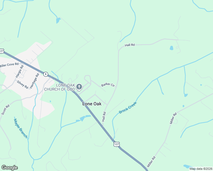 map of restaurants, bars, coffee shops, grocery stores, and more near 59 Barker Lane in Signal Mountain