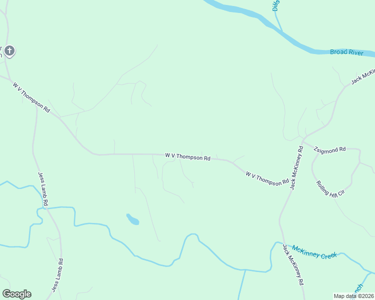 map of restaurants, bars, coffee shops, grocery stores, and more near 398 West V Thompson Road in Rutherfordton