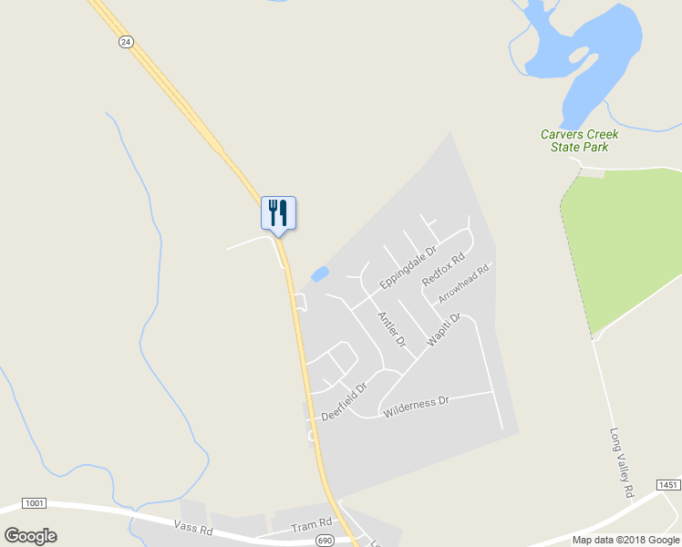 map of restaurants, bars, coffee shops, grocery stores, and more near 104 Greeley Circle in Spring Lake