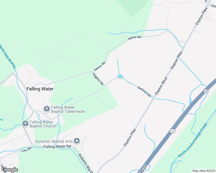 map of restaurants, bars, coffee shops, grocery stores, and more near 228 Jackson Road in Soddy-Daisy