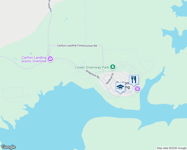 map of restaurants, bars, coffee shops, grocery stores, and more near 90 Lower Greenway in Eufaula