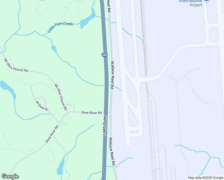 map of restaurants, bars, coffee shops, grocery stores, and more near Wallace Neel Road in Charlotte