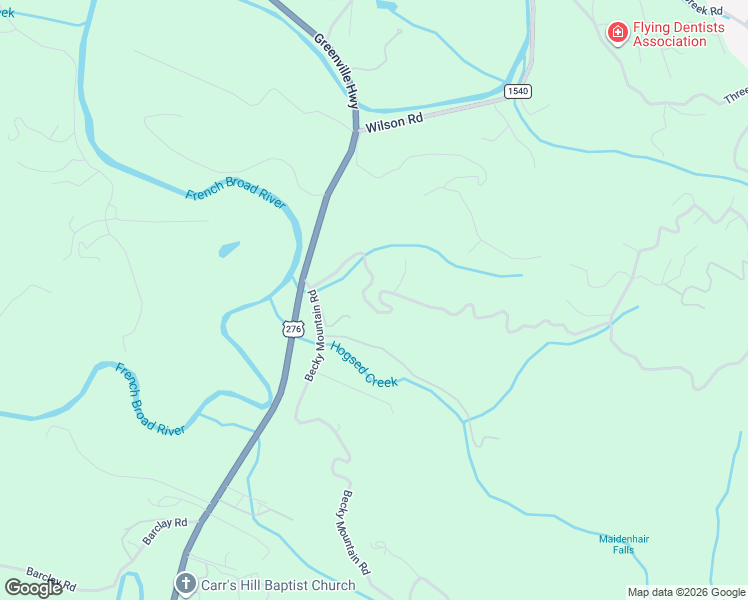 map of restaurants, bars, coffee shops, grocery stores, and more near 305 Rich Mountain Road in Brevard
