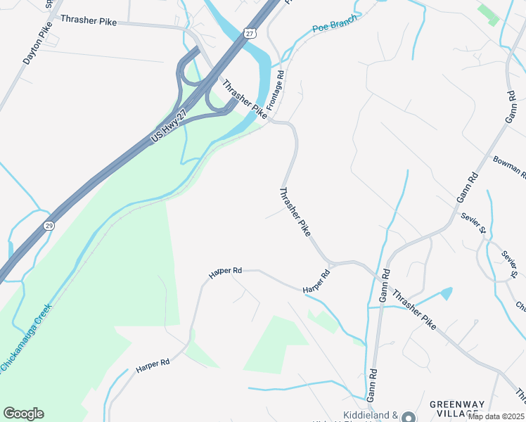 map of restaurants, bars, coffee shops, grocery stores, and more near 1234 Thrasher Pike in Soddy-Daisy