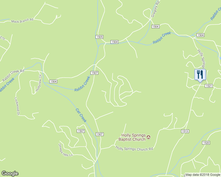 map of restaurants, bars, coffee shops, grocery stores, and more near 235 Holly Springs Estates Road in Franklin