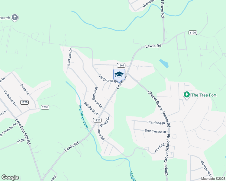 map of restaurants, bars, coffee shops, grocery stores, and more near 5210 Lewis Road in Gastonia