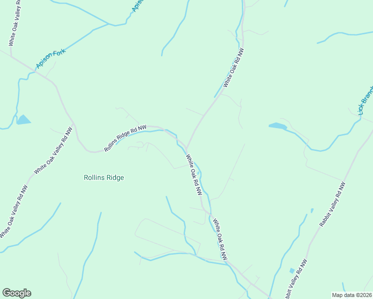 map of restaurants, bars, coffee shops, grocery stores, and more near White Oak Road Northwest in Cleveland