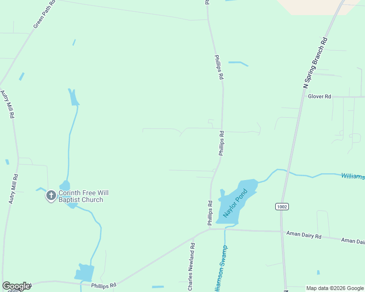 map of restaurants, bars, coffee shops, grocery stores, and more near 1454 Phillips Road in Dunn