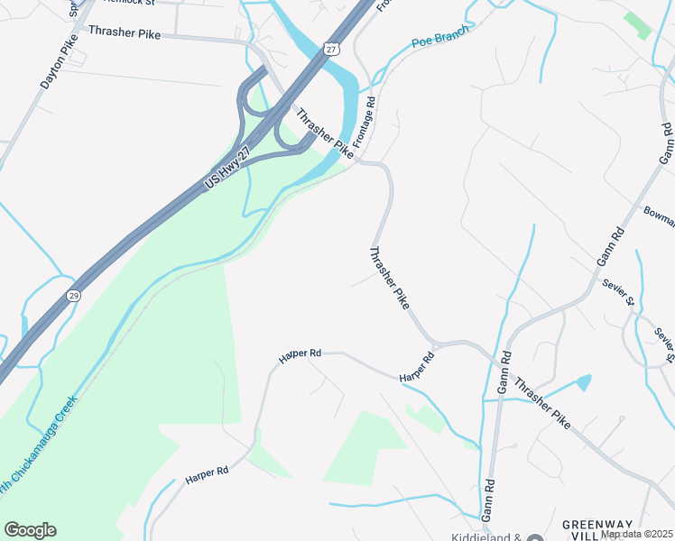 map of restaurants, bars, coffee shops, grocery stores, and more near 1234 Thrasher Pike in Soddy-Daisy