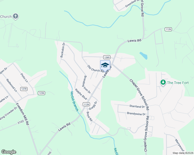 map of restaurants, bars, coffee shops, grocery stores, and more near 5230 Lewis Road in Gastonia