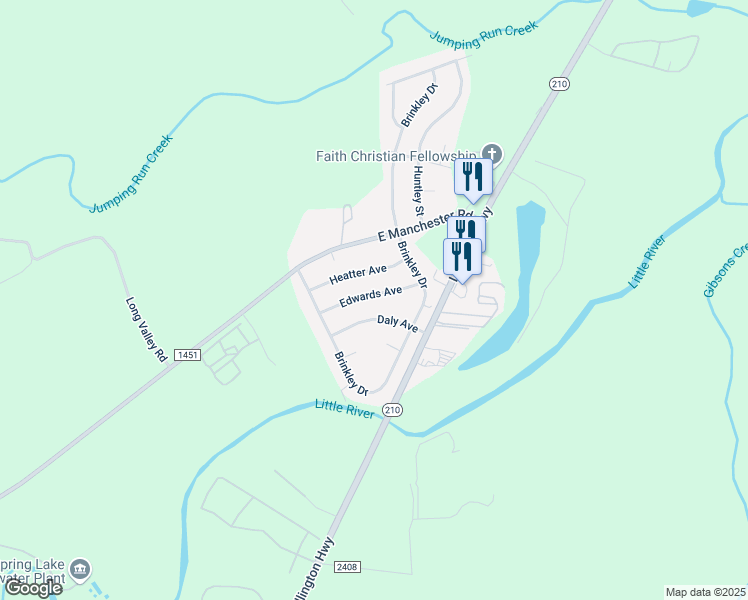 map of restaurants, bars, coffee shops, grocery stores, and more near 2716 Edwards Avenue in Spring Lake