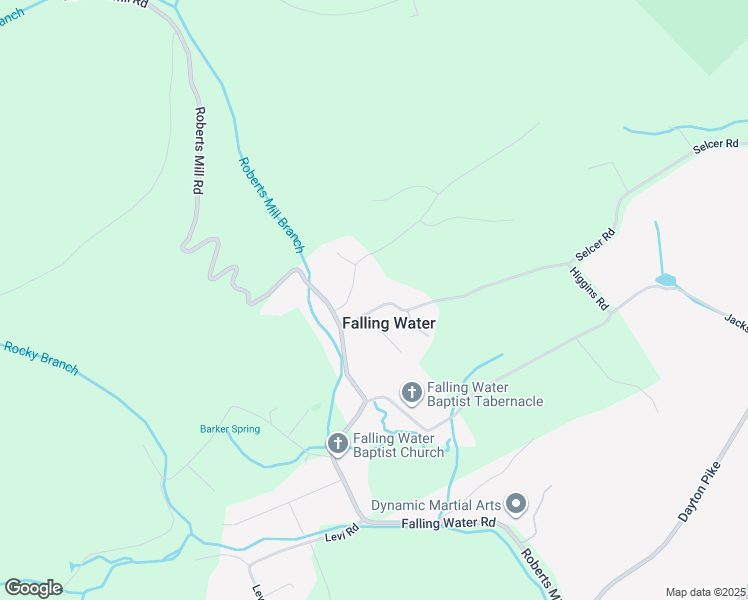 map of restaurants, bars, coffee shops, grocery stores, and more near 7613 Selcer Road in Hamilton County