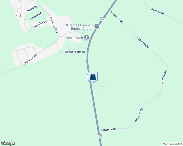 map of restaurants, bars, coffee shops, grocery stores, and more near 3217 U.S. 258 in Kinston