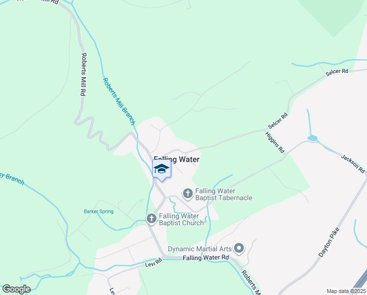 map of restaurants, bars, coffee shops, grocery stores, and more near 7625 Selcer Road in Hamilton County