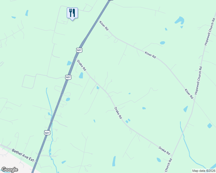 map of restaurants, bars, coffee shops, grocery stores, and more near 3305 Drake Road in Midland