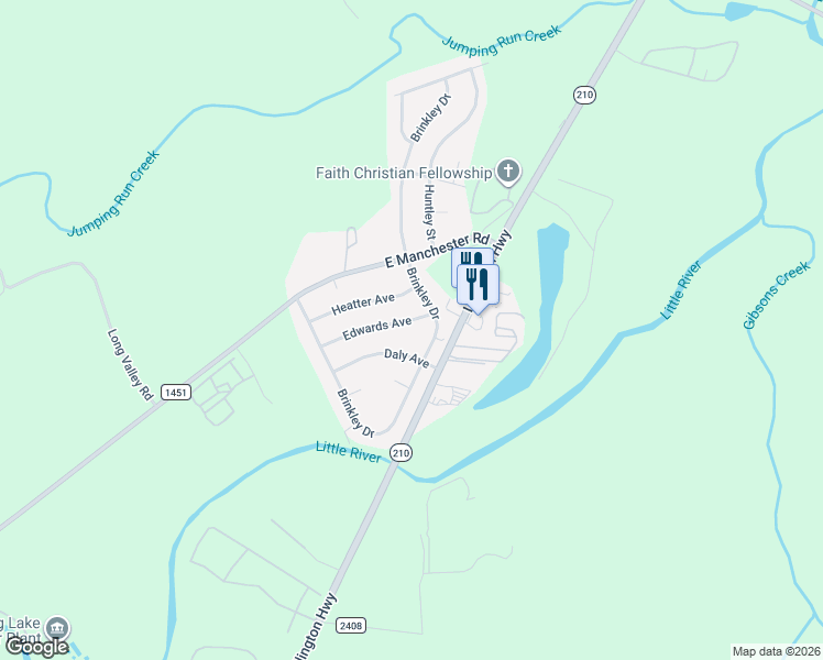 map of restaurants, bars, coffee shops, grocery stores, and more near 2724 Edwards Ave in Spring Lake