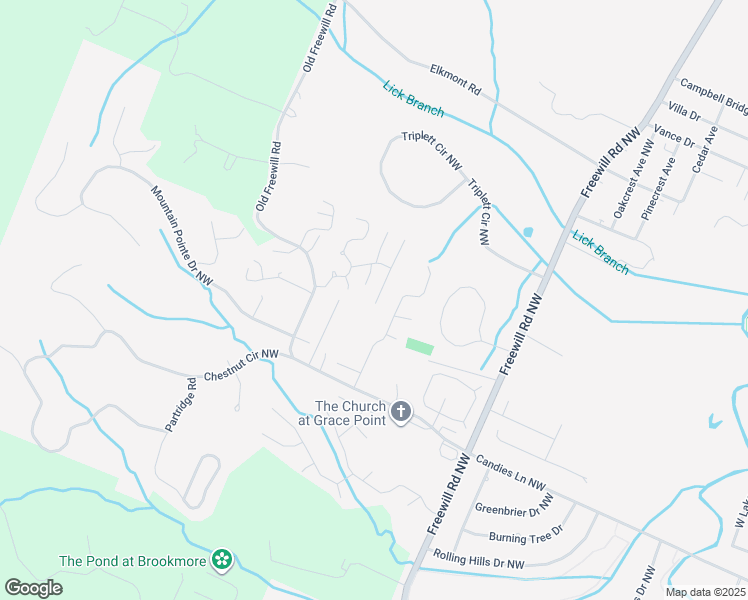 map of restaurants, bars, coffee shops, grocery stores, and more near 2816 Old Freewill Road in Cleveland