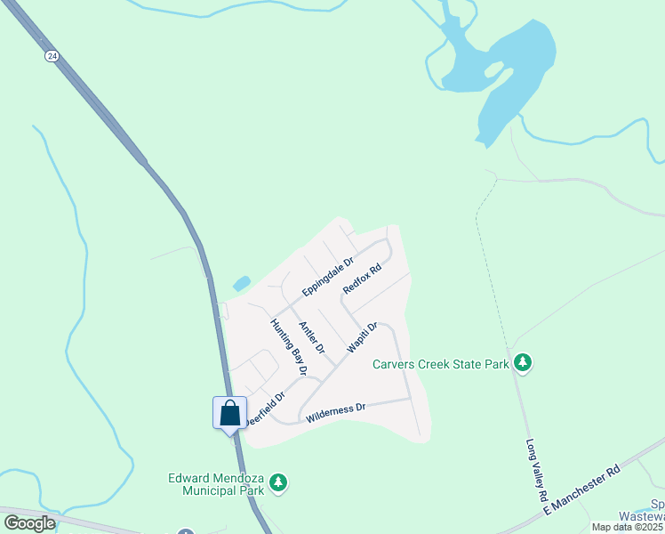 map of restaurants, bars, coffee shops, grocery stores, and more near 221 Eppingdale Drive in Spring Lake