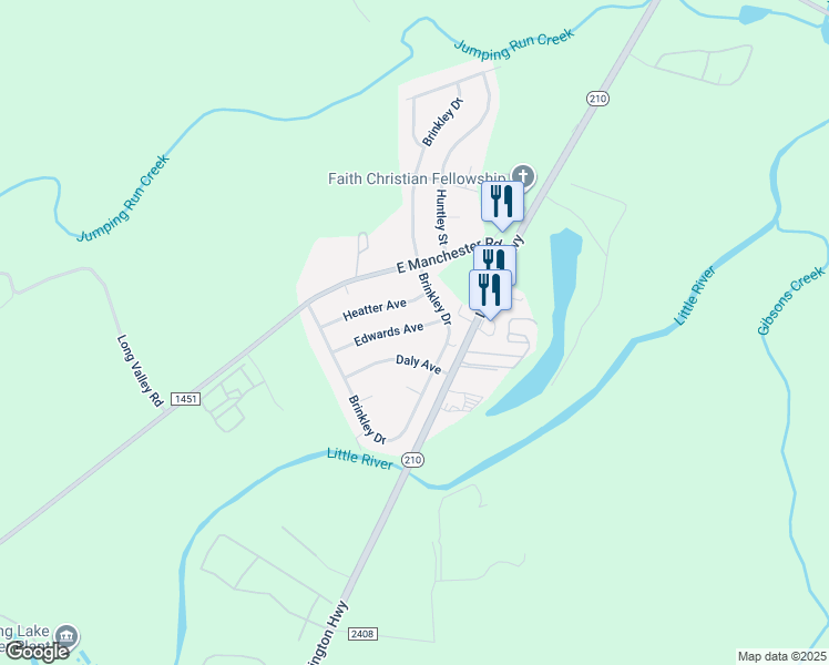 map of restaurants, bars, coffee shops, grocery stores, and more near 2722 Edwards Avenue in Spring Lake
