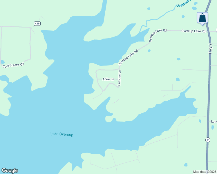 map of restaurants, bars, coffee shops, grocery stores, and more near 14 Garden Road in Morrilton
