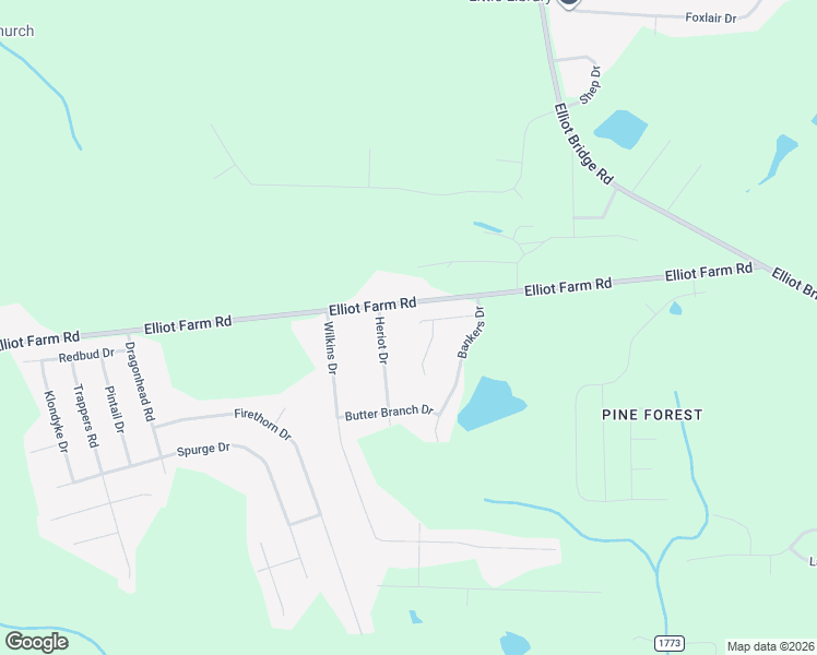 map of restaurants, bars, coffee shops, grocery stores, and more near 7929 Lester Drive in Fayetteville