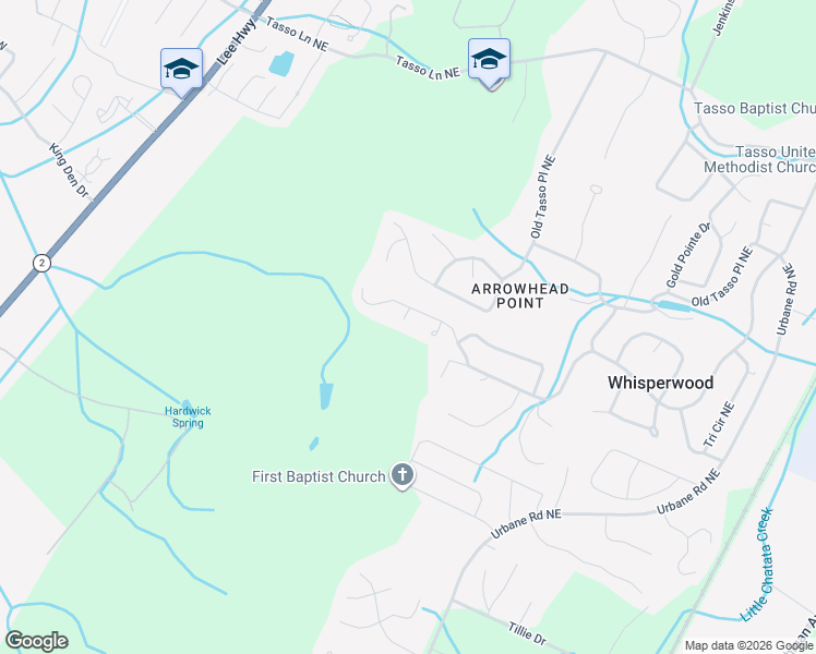 map of restaurants, bars, coffee shops, grocery stores, and more near 117 Harvest Hill Court in Cleveland