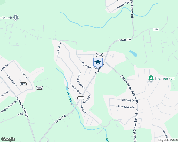 map of restaurants, bars, coffee shops, grocery stores, and more near 5230 Lewis Road in Gastonia