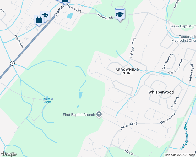 map of restaurants, bars, coffee shops, grocery stores, and more near 117 Harvest Hill Court in Cleveland