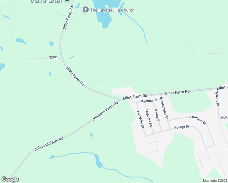 map of restaurants, bars, coffee shops, grocery stores, and more near 1222 Elliot Farm Road in Fayetteville