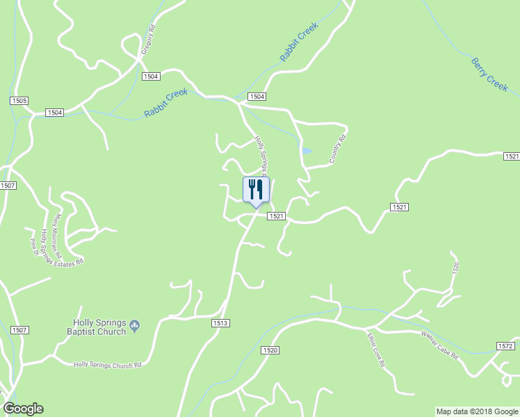 map of restaurants, bars, coffee shops, grocery stores, and more near 305 Holly Springs Road in Franklin