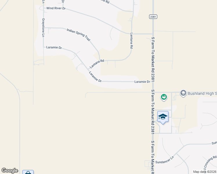 map of restaurants, bars, coffee shops, grocery stores, and more near 19651 Laramie Drive in Bushland