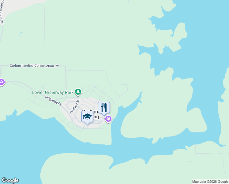 map of restaurants, bars, coffee shops, grocery stores, and more near Water Street in Canadian