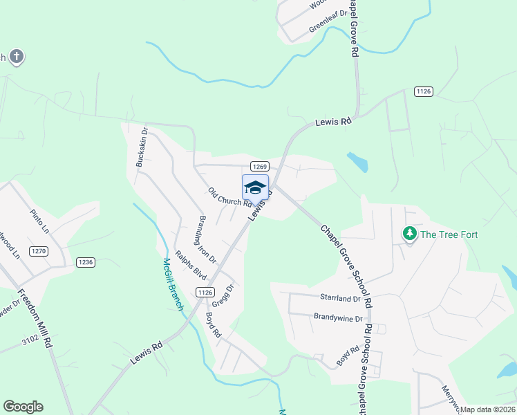 map of restaurants, bars, coffee shops, grocery stores, and more near 5210 Lewis Road in Gastonia