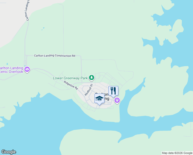 map of restaurants, bars, coffee shops, grocery stores, and more near 40 Redbud Street in Eufaula