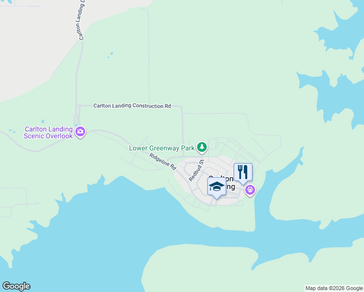 map of restaurants, bars, coffee shops, grocery stores, and more near 90 Lower Greenway in Eufaula