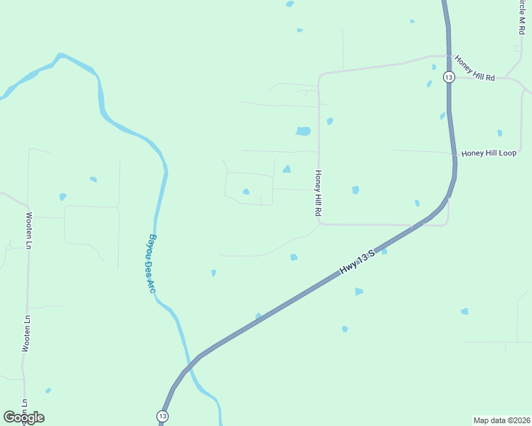 map of restaurants, bars, coffee shops, grocery stores, and more near 152 Porter Loop in Searcy