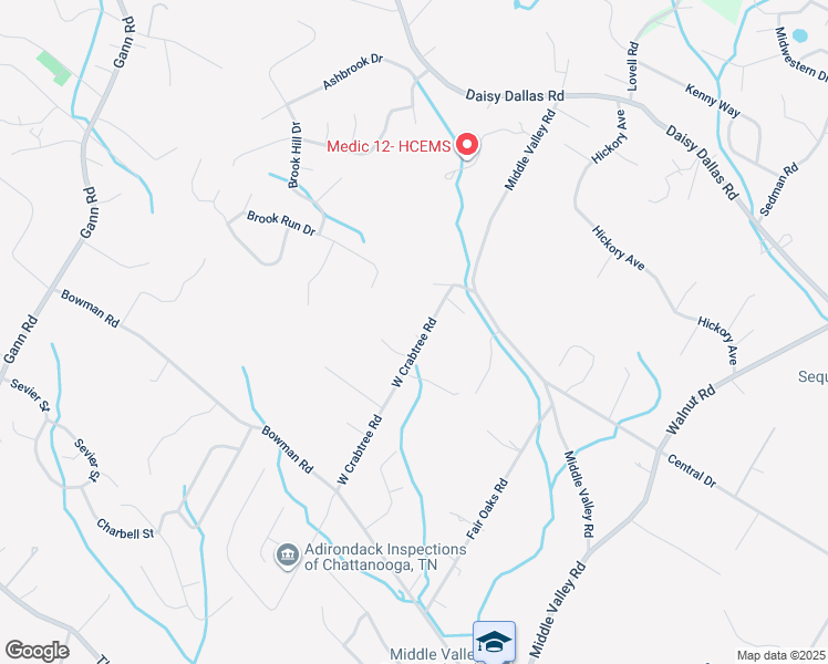 map of restaurants, bars, coffee shops, grocery stores, and more near 8521 West Crabtree Road in Soddy-Daisy