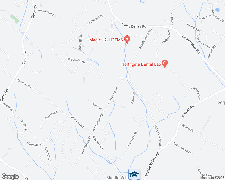 map of restaurants, bars, coffee shops, grocery stores, and more near 8521 West Crabtree Road in Soddy-Daisy