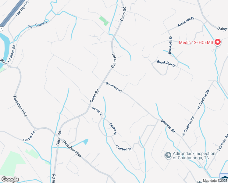 map of restaurants, bars, coffee shops, grocery stores, and more near 1414 Bowman Road in Middle Valley