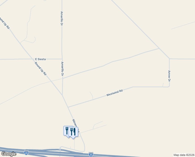 map of restaurants, bars, coffee shops, grocery stores, and more near 6125 Westwind Road in Kingman