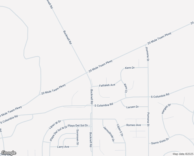 map of restaurants, bars, coffee shops, grocery stores, and more near 2 20 Mule Team Parkway in California City
